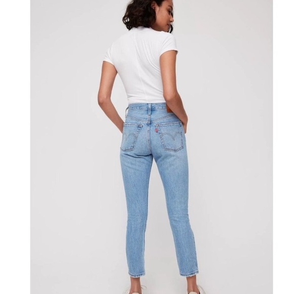 LEVI'S 501 Denim Memories Light Wash High Rise Skinny Cropped Jeans, Size 28 - Picture 3 of 6